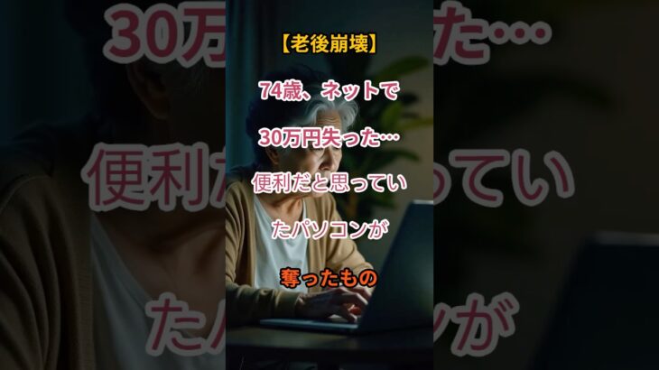 【ネットの闇】74歳が30万円を失った理由…便利さの裏に潜む罠【シニアの口コミ】