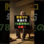 貯金ゼロ、年金8万、78歳男性の末路… #shorts