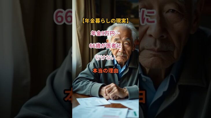 【年金の残酷】年金9万円じゃ病院に行けない…66歳の叫び【シニアの口コミ】
