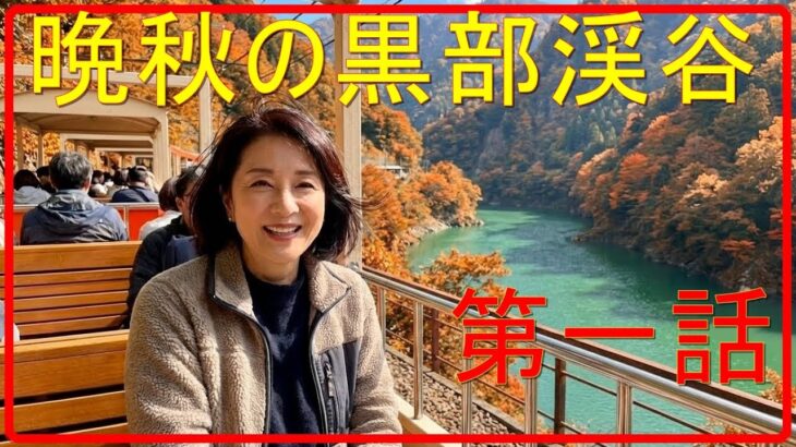 【シニア旅行　旅】【AI生成動画】新潟旅行　晩秋の黒部渓谷トロッコ電車