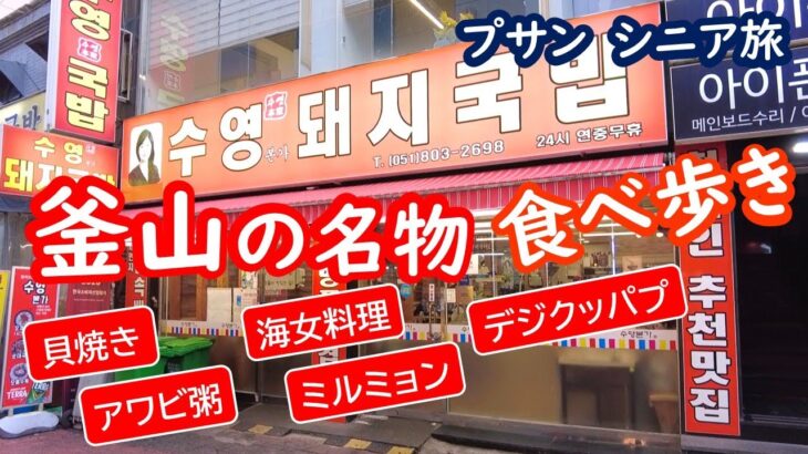 韓国・釜山の旅、名物料理の食べ歩き、BUSAN、プサン【シニア夫婦・釜山旅行】旅ログ 077