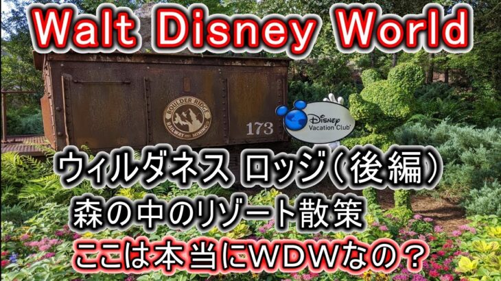 WDWフロリダディズニー シニア夫婦旅 ウィルダネスロッジ（後編）