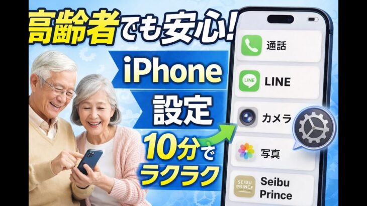 高齢者でも簡単！iPhoneを高齢者向け簡単スマホにする方法
