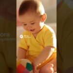 とてもかわいい赤ちゃんと小さくてかわいい子犬とのラブラブな映像 #shors