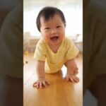 かわいい赤ちゃんと子犬のラブラブ #shors