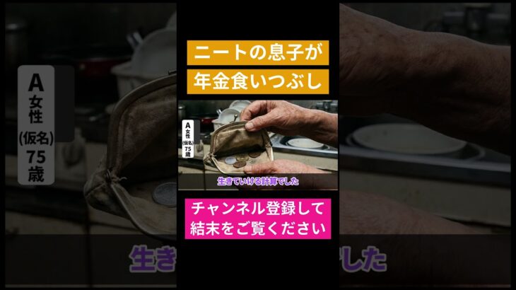 月１３万円の年金生活なのに息子が帰ってきた家計　#shorts
