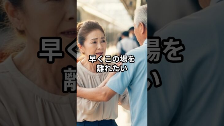 「邪魔だ！」と怒鳴る撮り鉄…夫がスマホを出した瞬間、土下座に変わった理由。 #shorts