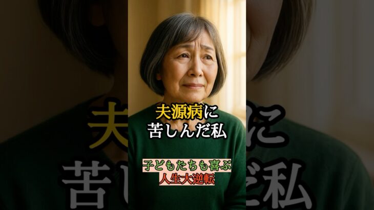【スカッと感動】もう従わない！夫源病に苦しんだ私の人生大逆転　 #感動  #スカッと  #シニア #shorts