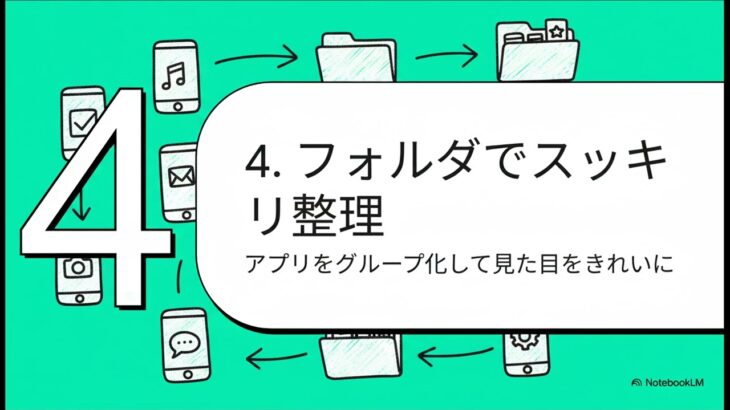 アプリ一覧画面、これだけ覚えれば完璧！スマホを使いこなす アプリ画面マスター講座 フォルダ作成・並び替えを完全マスター！ 初心者必見！アプリ一覧をきれいに整理する方法