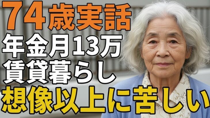 ７４歳女性。年金月１３万賃貸暮らし「想像以上に苦しい」とその生活を語る。