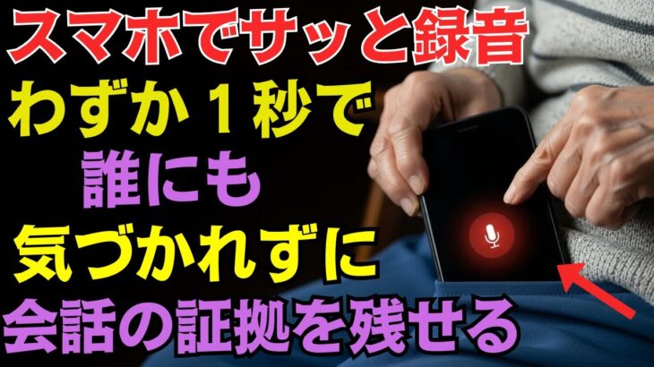 【便利すぎる】スマホで“たった１秒”で録音を開始する裏ワザを紹介！