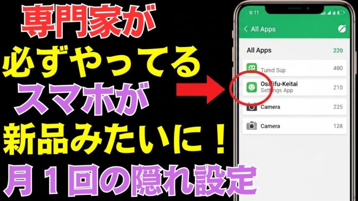 「毎月たった３分で変わる」スマホの動きが遅いと感じたら今すぐ試してほしい習慣