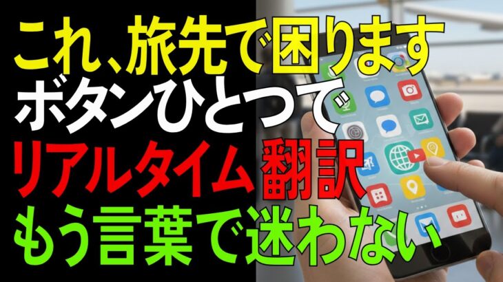 海外で言葉に迷わなくなったシニア向けスマホの使い方