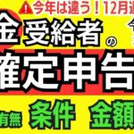 ✨【年金受給者】確定申告は必要？不要？対象となる「給与」「条件」「金額」！わかりやすく解説！申告するとお得になるケース７つ✨