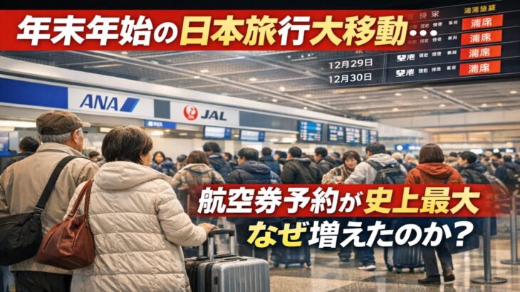 年末年始 日本旅行大移動｜航空券予約が史上最大、なぜ増えたのか？
