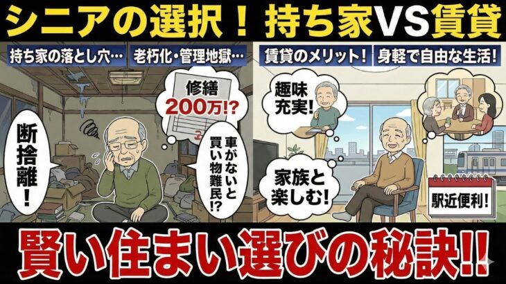 ミカ【シニアの悩み相談室】高齢者の住まい選び、持ち家か賃貸か？