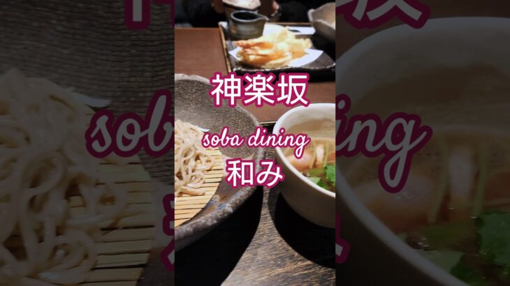 美容にも効果があるシルク蕎麦など、変わった蕎麦がある蕎麦屋さん　#蕎麦#神楽坂#シニアライフ