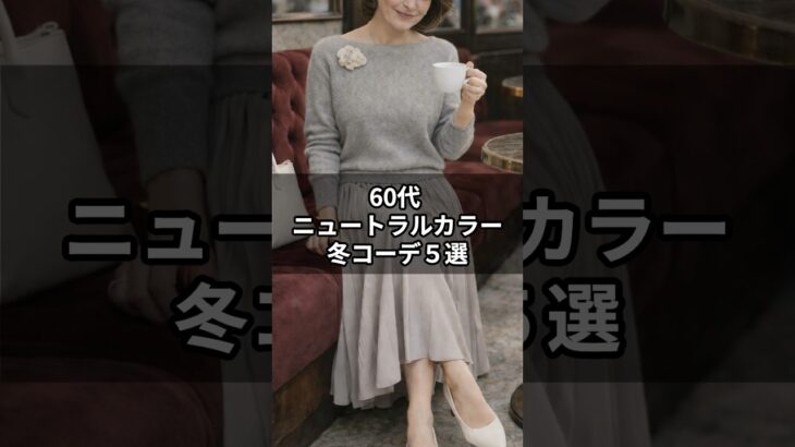 【シニアファッション】上品に垢抜け！冬のニュートラルカラーコーデ５選