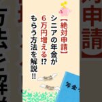 年金生活者支援給付金の貰い方を解説！ #シニア #年金 #給付金