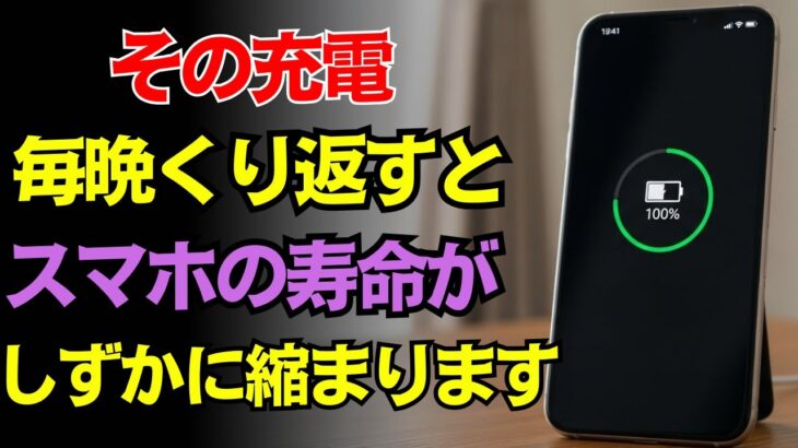 １００％充電を続けるのは本当に大丈夫？意外と知らない、スマホを長く使うための正しい充電習慣