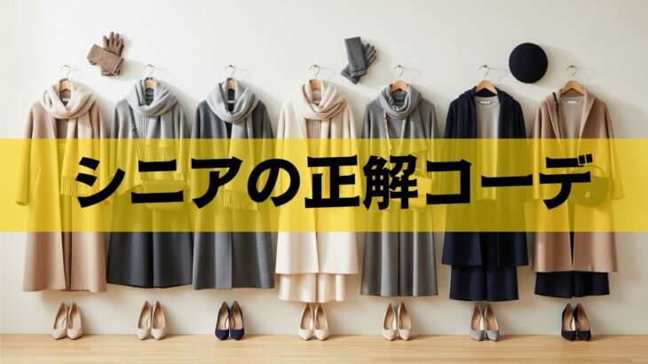 【気づかない昭和感…】６０代からの冬ファッションが驚くほど垢抜ける“令和の見直し術”５選