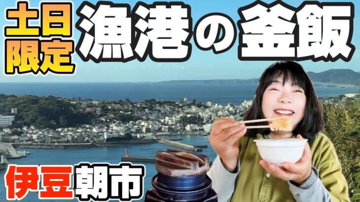 【シニア夫婦の車中泊】土日限定“朝市の金目鯛釜飯”に感動！細野高原ススキと下田観光・最南端石廊崎へ｜伊豆旅②