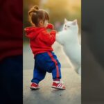 幼稚園の子ども vs スケアリーキャット🐈ついてこないで！ ぼく(わたし)、幼稚園に行かなきゃ！きみは🏡 おうちにいて！！