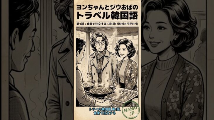 【旅行韓国語 #1】食堂で注文する時の「魔法の一言」！ヨンちゃん＆ジウおばの実戦フレーズ