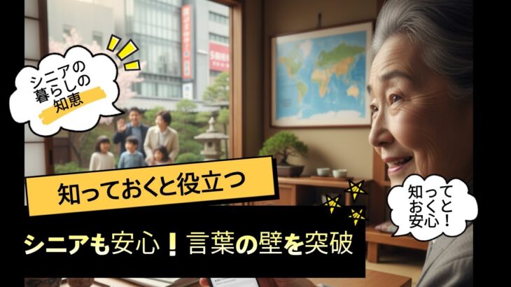 海外旅行が100倍楽しい！無料スマホ翻訳アプリで言葉の壁を突破【オフライン対応＆個人情報保護】シニア世代必見！