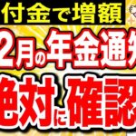 👥【年金増額】12月に届く年金通知書の還付金を見逃すな！2025年限定の重要な変更とは？【給付金】【老後生活】👥