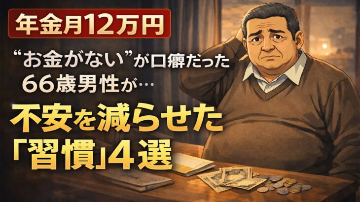 年金月12万円。「お金がない」が口癖だった66歳男性が、不安を減らせた「習慣」4選【シニア朗読雑学】