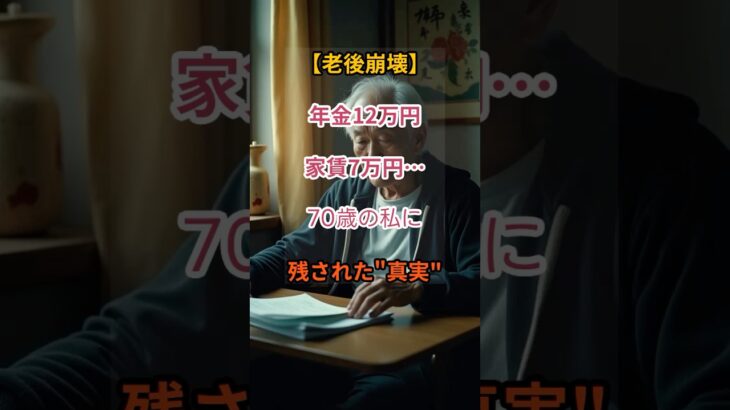 【老後破綻】年金12万・家賃7万…70歳の私が知った残酷な真実【シニアの口コミ】
