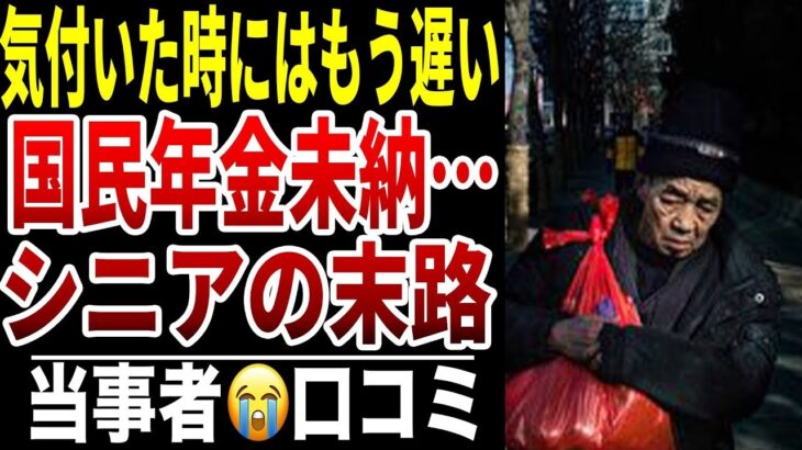 【年金未払い】年金を支払わなかった老後の末路…シニアの口コミ15選紹介します