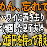 「ごめん、忘れてた」家族旅行でハワイの空港に私だけ置き去りにして義両親と帰国した息子夫婦→帰国後、黙って二世帯住宅を売却し2億円持って消えた結果…【シニアライフ】【60代以上の方へ】