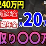 🎏【老後年金】年金月20万円の手取り額に驚愕！結局いくら振り込まれるのか？【税金 社会保険料】🎏