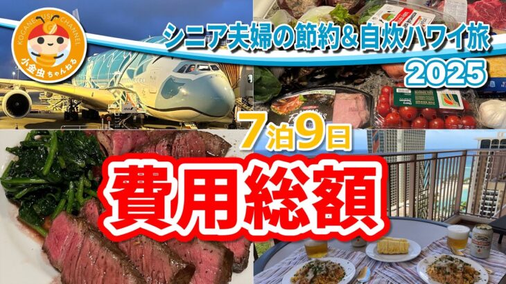 シニア夫婦の節約＆自炊ハワイ旅　2025　費用総額