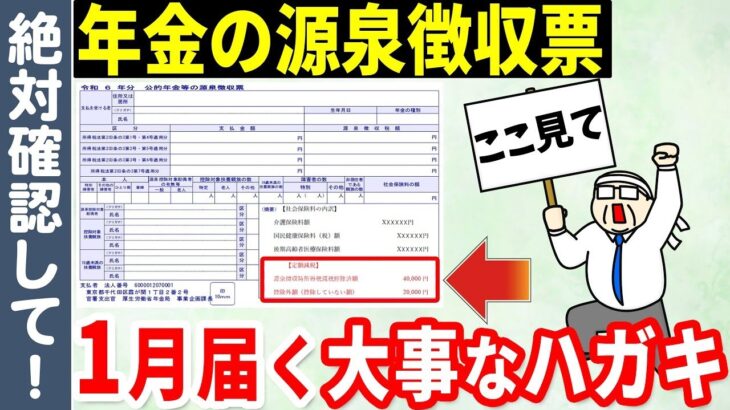 🎏【2025年最新版】年金受給者に毎年1月に届く源泉所得票の見方と必ず確認すべきポイントをわかりやすく解説🎏