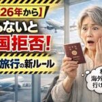[2026年から] 知らないと入国拒否！海外旅行の新ルール完全解説 #シニア #パスポート #規則 #情報 #旅行 #必須情報 #旅行計画 #アメリカ旅行 #ヨーロッパ旅行#高齢者#取得#更新#規則