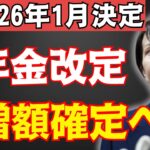 【最新速報】2026年の年金引き上げ決定！「月●円」増額へ。働くシニアが知るべき在職老齢年金の改正点