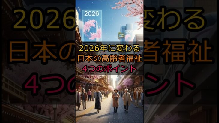 2026年に変わる日本の高齢者福祉4つのポイント