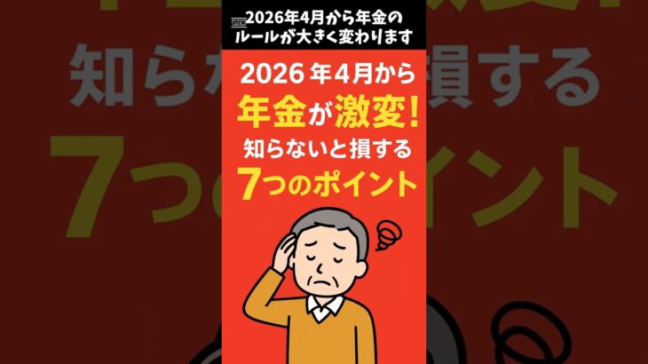 2026年4月から年金が激変！知らないと損する7つのポイント #年金制度改正 #知らないと損する #シニアライフ対策 #PensionAlert