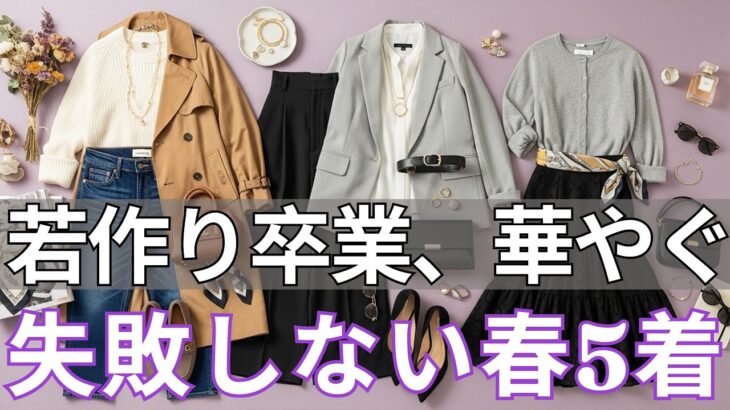 【春ファッション 2026】若作りは卒業！60代が「絶対失敗しない」春アイテム5選。買う前の30秒チェックで人生が変わる！