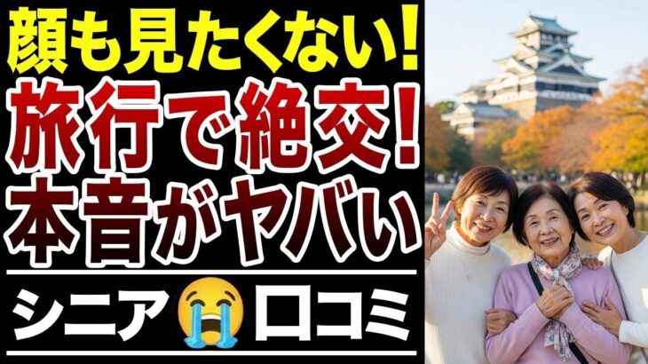 🏯【まさかの結末】30年来の友情崩壊！最後の旅行になったワケ【シニア口コミ15件】🏯