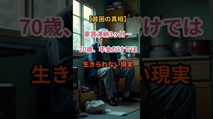 【崖っぷちの老後】家賃3ヶ月滞納…70歳が年金だけで暮らせなかった現実【シニアの口コミ】