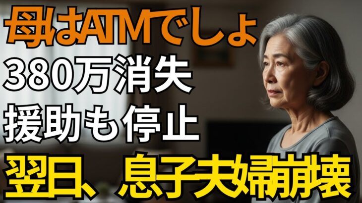 スペイン旅行当日、息子夫婦に380万円を盗まれ空港に置き去りにされた私。「母はATMだから必要ない」と言われた翌日、私は援助全停止と予約全取消しを決断した→【シニアライフ】【60代以上の方へ】