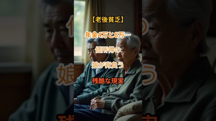 【老後貧乏】 年金4万と8万… 低所得の 娘が背負う 残酷な現実【シニアの口コミ】