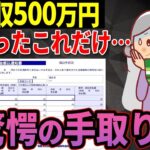 🎏【老後年金】年収500万円だともらえる年金はたったの月⚪︎万円🎏