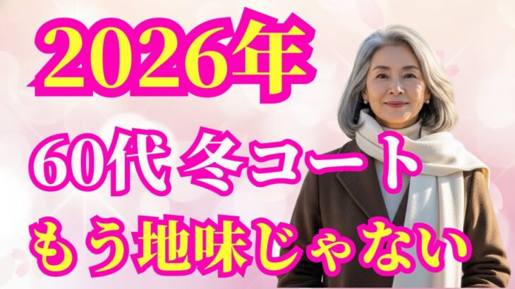 【見逃せない役立つヒント】【シニアファッション】まだ同じコート着ていませんか？50代60代が一気に垢抜ける冬コーデ、たった3つの工夫