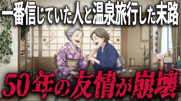 【シニアの人間関係】温泉旅行で判明した50年来の親友の裏の顔。70歳、「もう限界」と絶縁を選んだ後の清々しい毎日。
