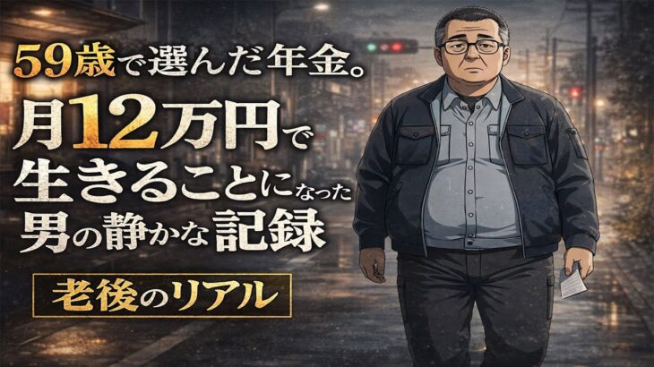 【漫画】59歳で選んだ年金。月12万円で生きることになった男の静かな記録【老後のリアル】